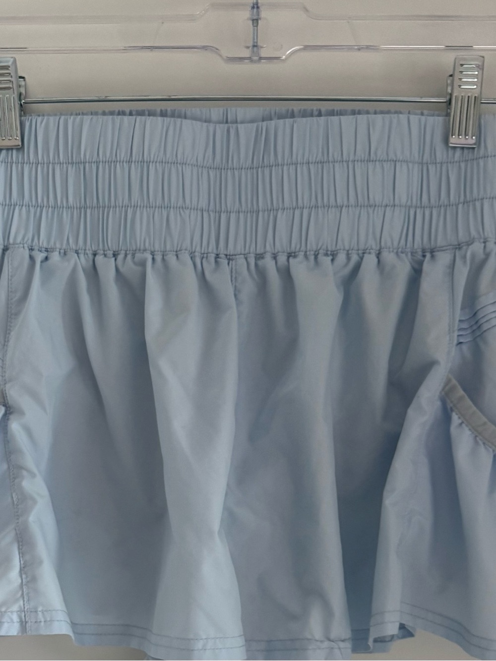 FP Movement by Free People Light Blue Elastic Waist Athletic Shorts